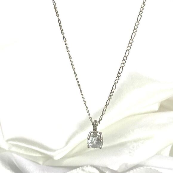AFX# Sterling 925 Silver & Sim Diamond pendant - Picture 7 of 12